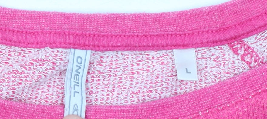 Womens UK L Regular O'Neill Pink Pullover Sweatshirt