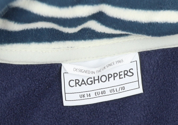 Womens UK 14 Regular Craghoppers Blue Pullover Sweatshirt