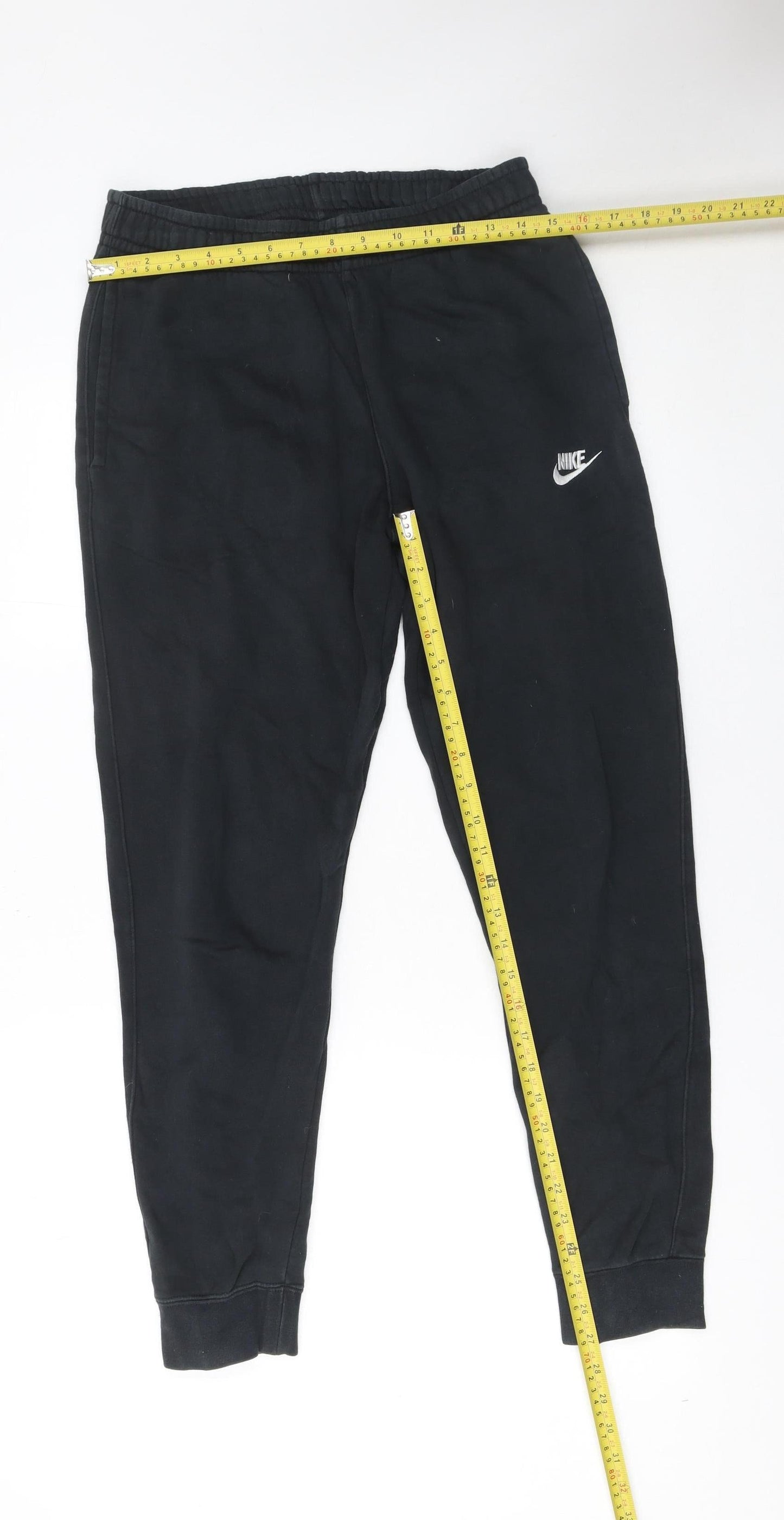 Nike Men's Black Small Jogger Sweatpants Cotton Blend