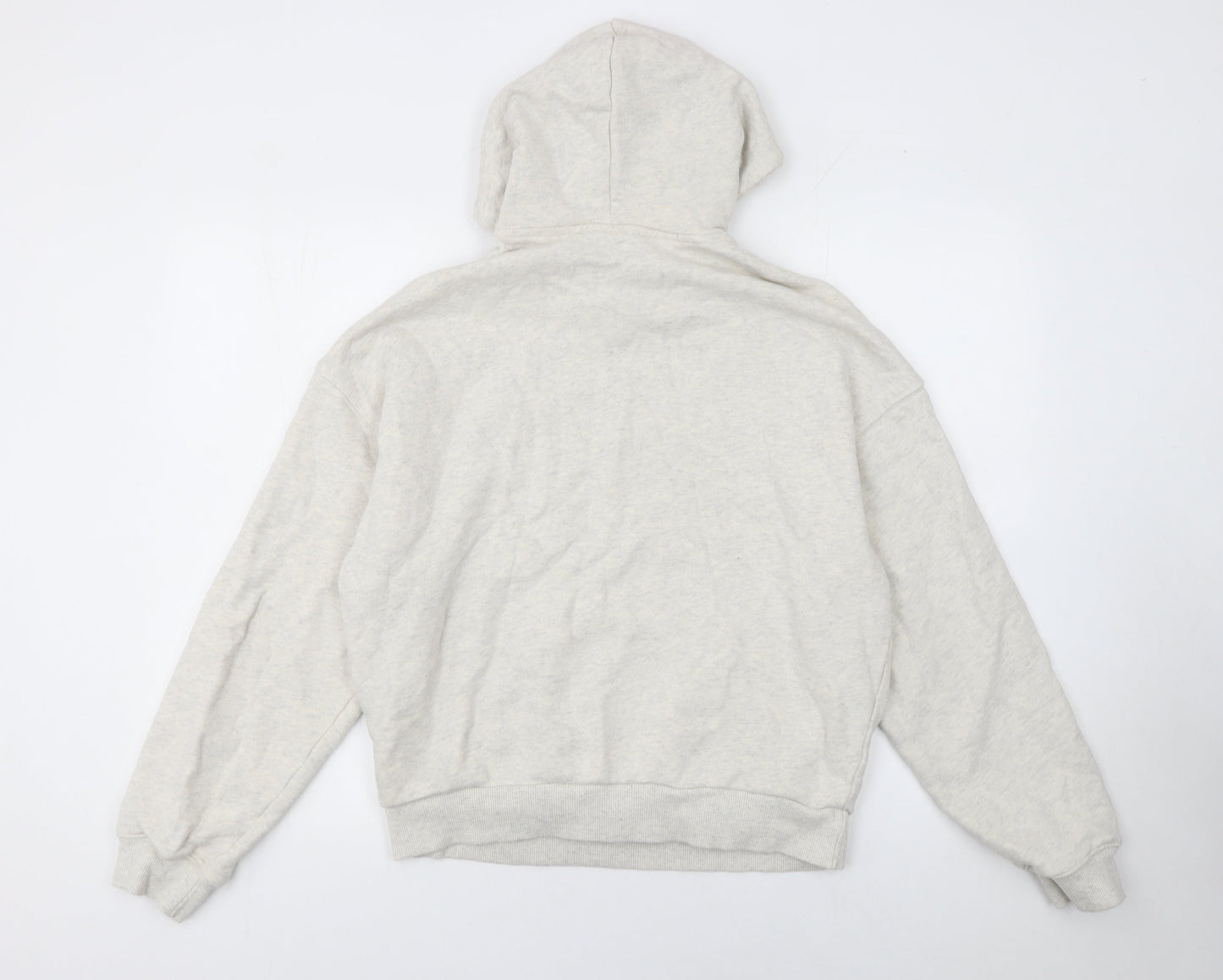 Womens UK M Regular Reebok Beige Pullover Hoodie
