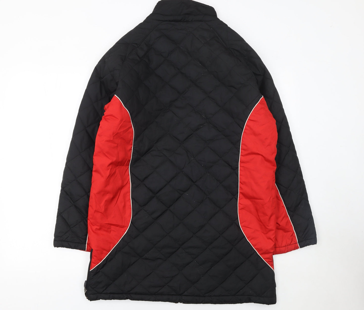 Champion Boys Black Quilted Full Zip Winter Jacket Size 11-12 Years