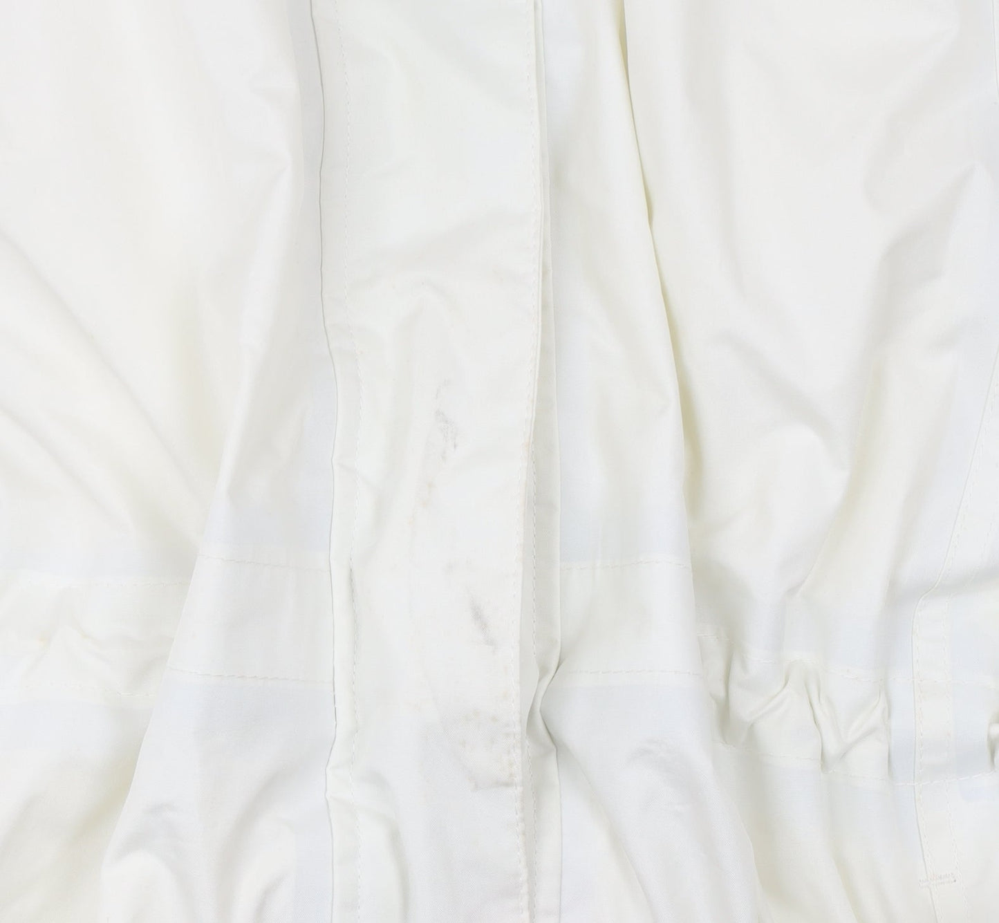 Snowdonia Womens White Grey Hooded Rain Coat Jacket Size 16