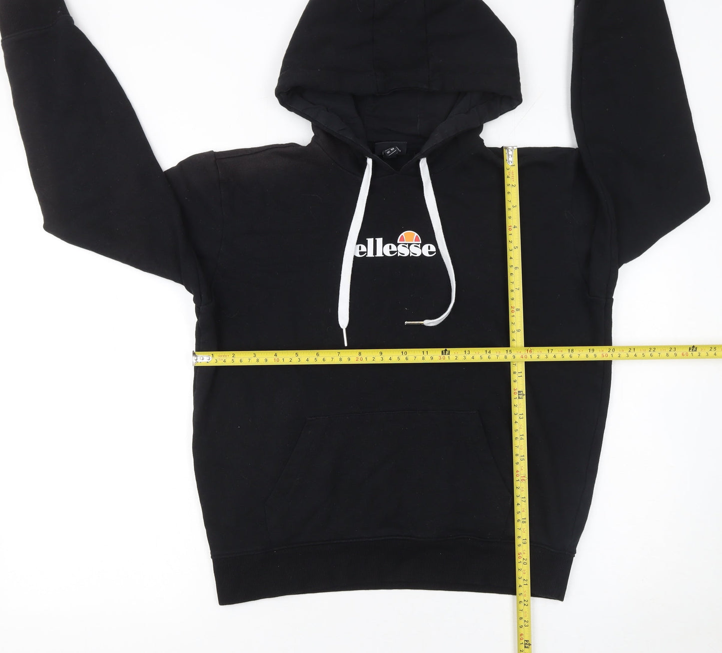Womens UK 10 Regular ellesse Black Pullover Hoodie