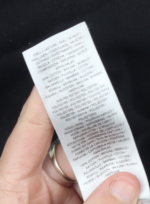 Womens UK 10 Regular ellesse Black Pullover Hoodie