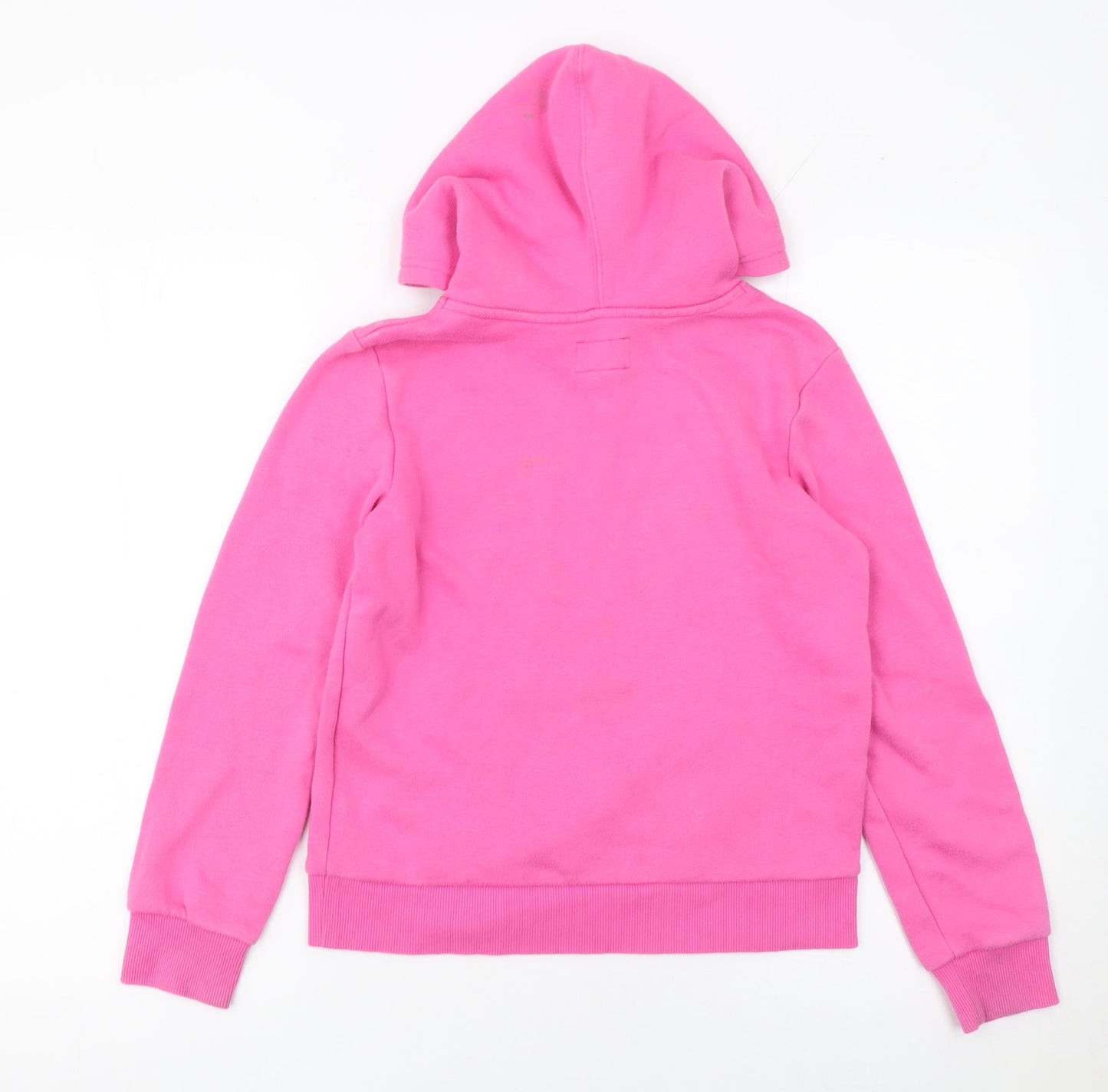 Converse Girls Pink Hoodie L 12-13 Years Pullover Cotton Blend Sweatshirt