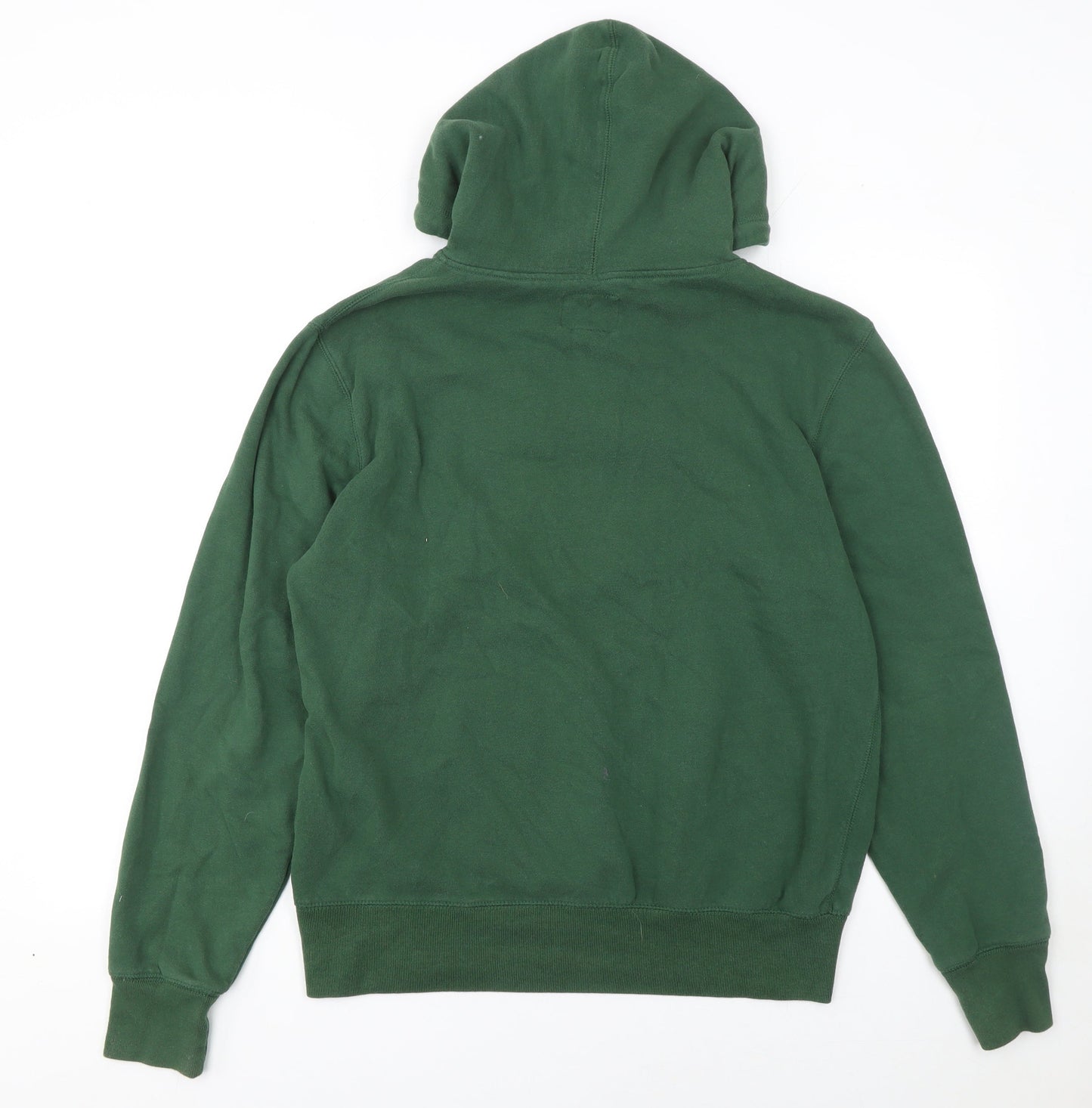 47 Brand Men's Green Small Pullover Hoodie with Logo Graphic Print
