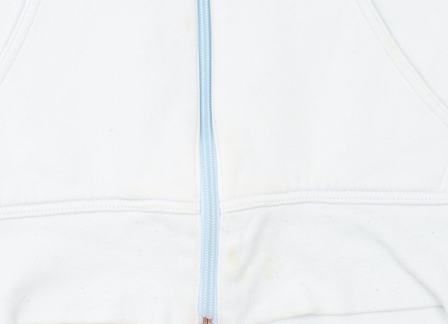 Womens UK 14 Regular adidas Blue Full Zip Hoodie