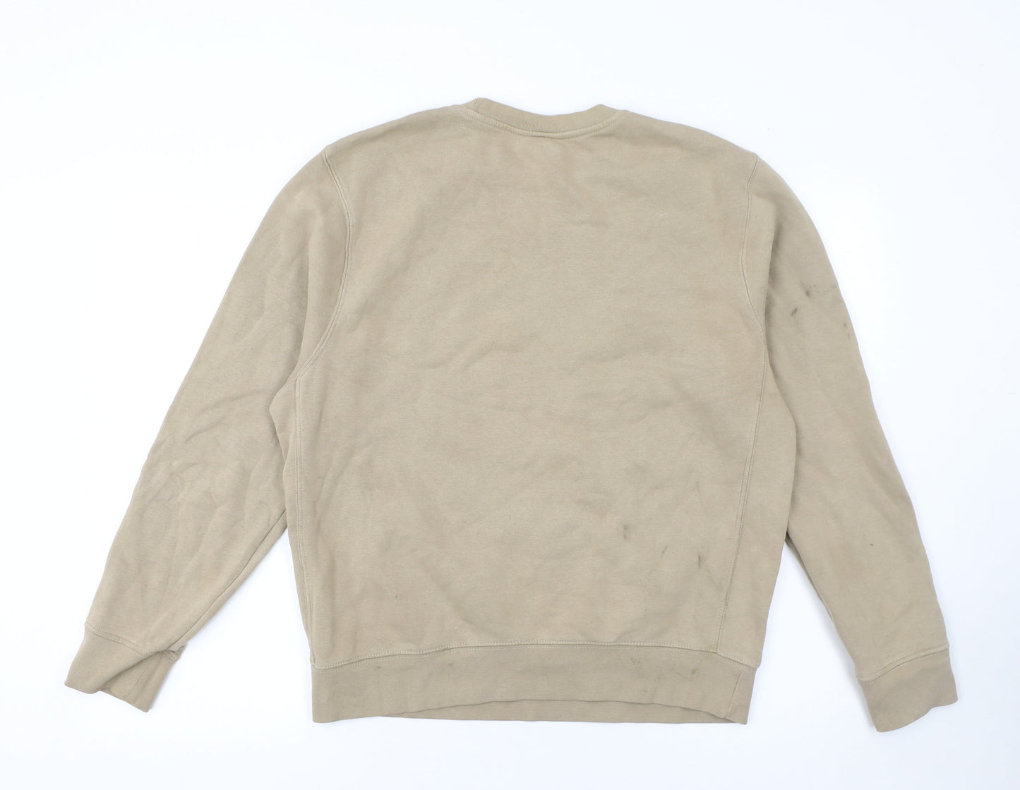 Womens UK S Regular Nike Beige Pullover Sweatshirt