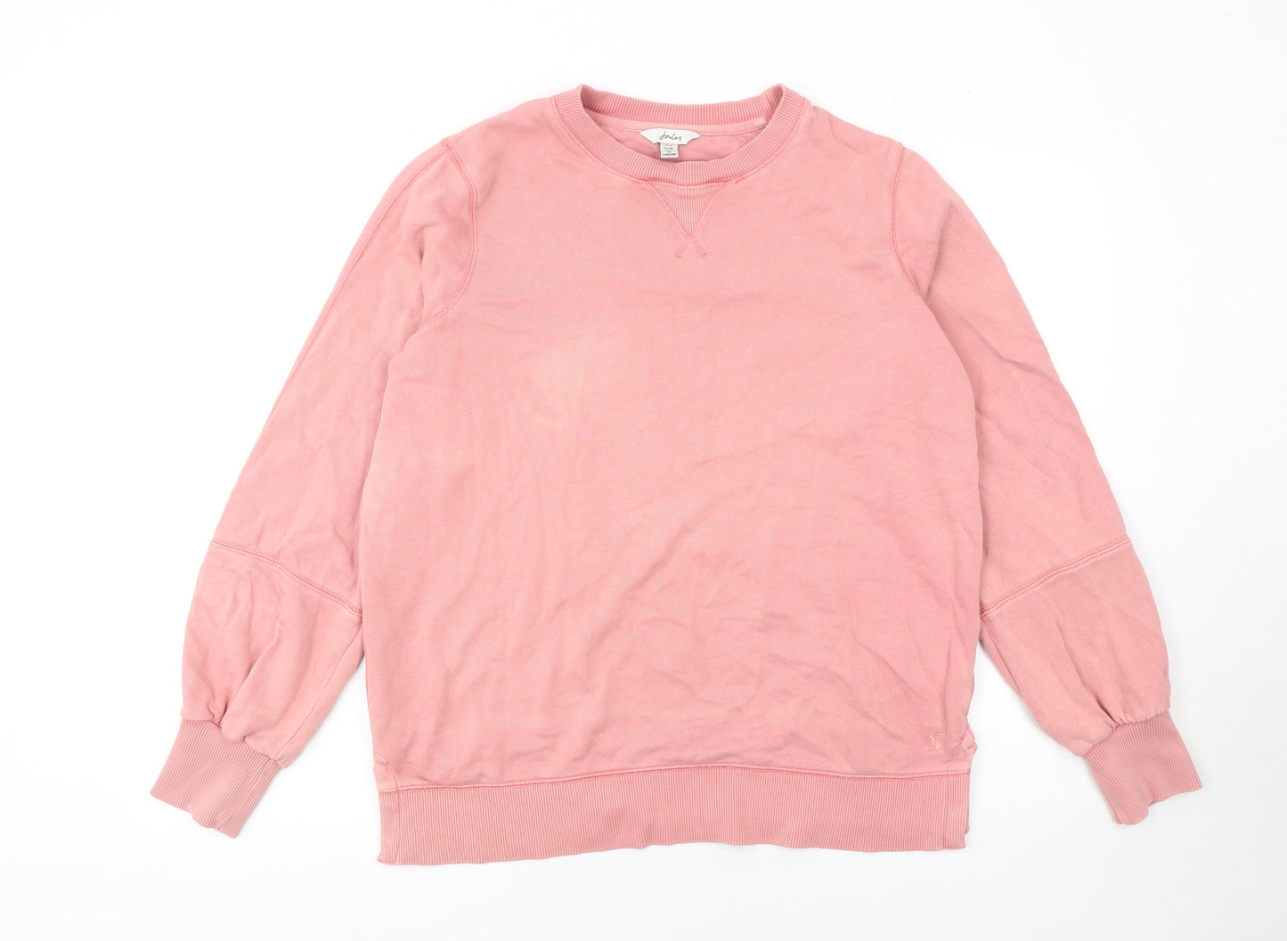 Womens UK 10 Regular Joules Pink Pullover Sweatshirt