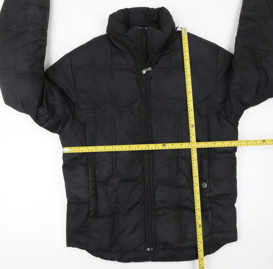 Calvin Klein Jeans Womens Black S Puffer Jacket Winter Coat