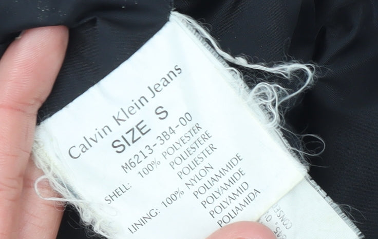 Calvin Klein Jeans Womens Black S Puffer Jacket Winter Coat