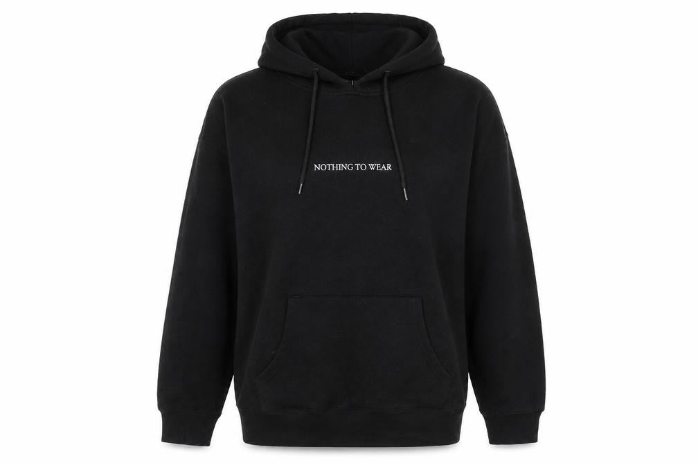 New Look Women's Black Pullover Hoodie Medium Casual Cotton Blend