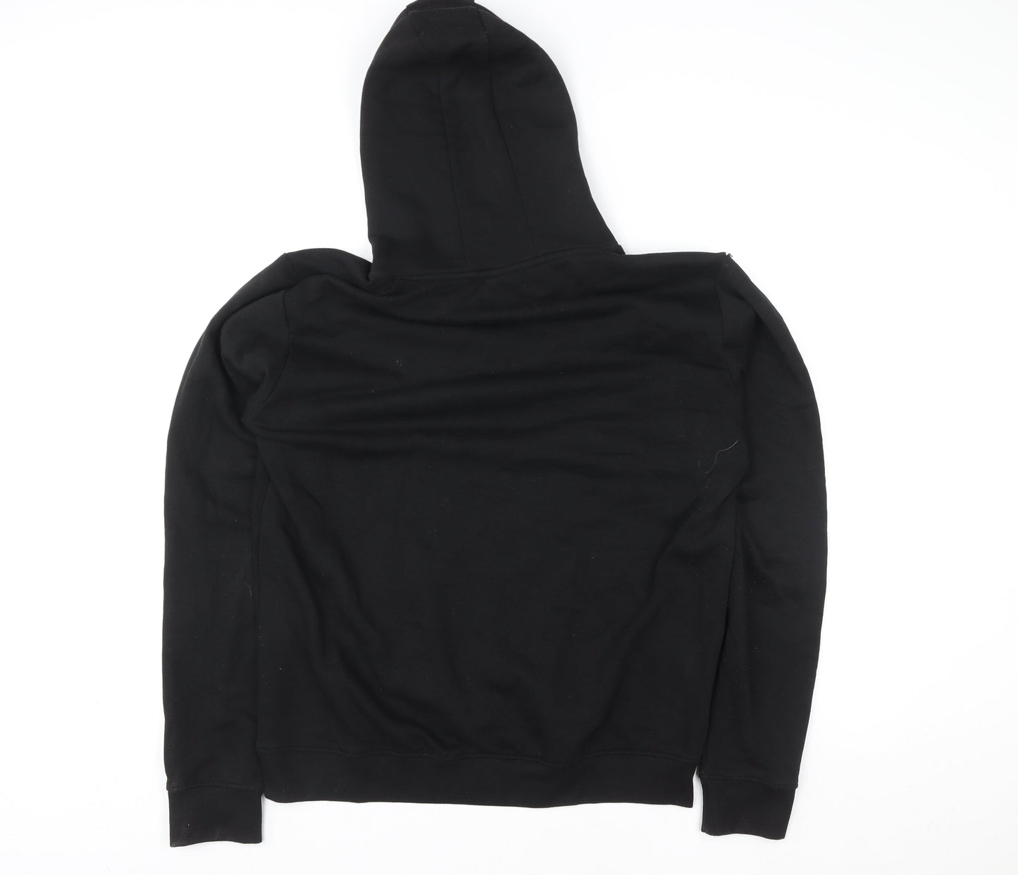 883 Police Black Gold Logo Hoodie Womens Large Cotton Blend
