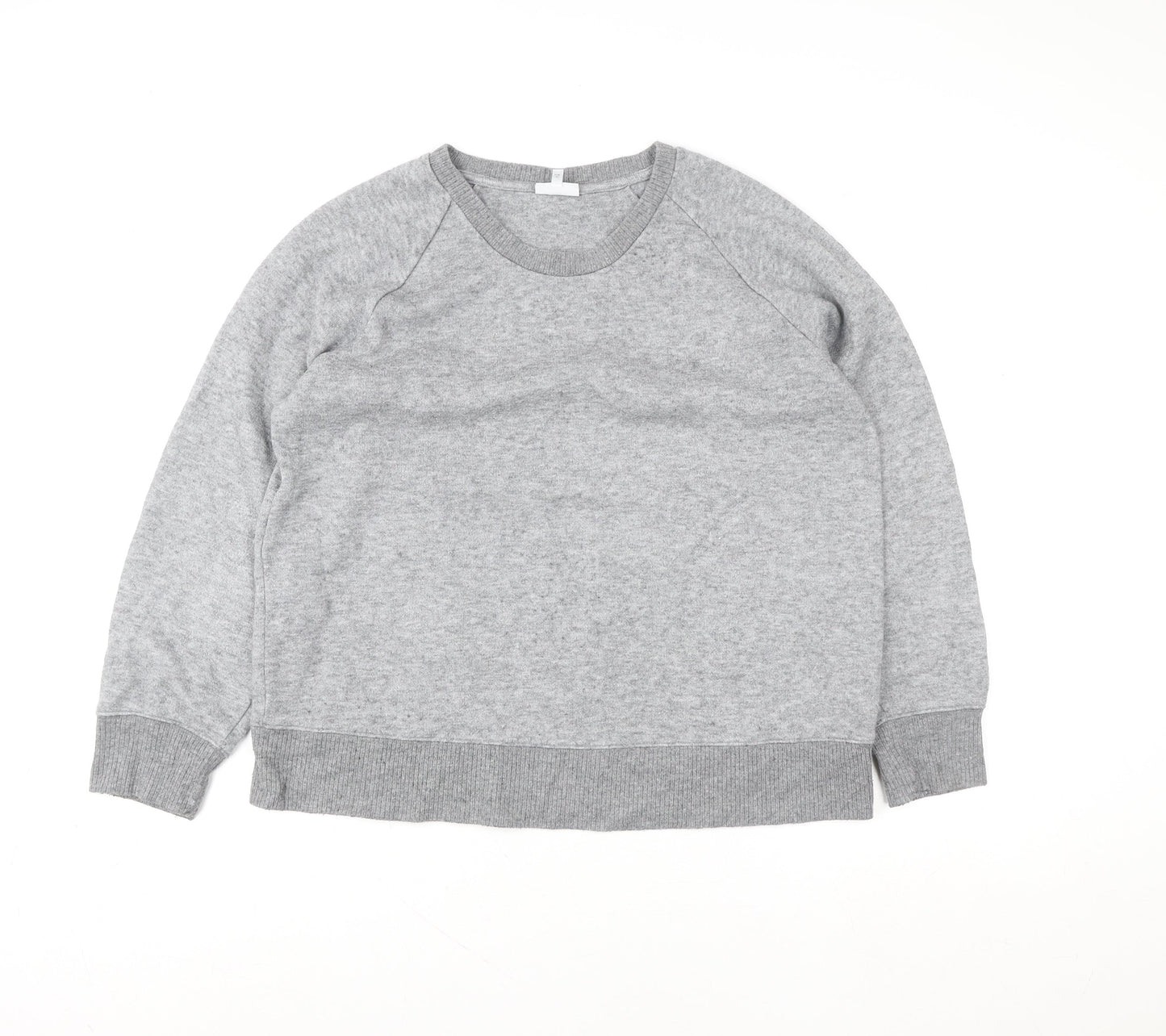 Next Grey Knit Crew Neck Pullover Sweatshirt Unisex Adults Size 14