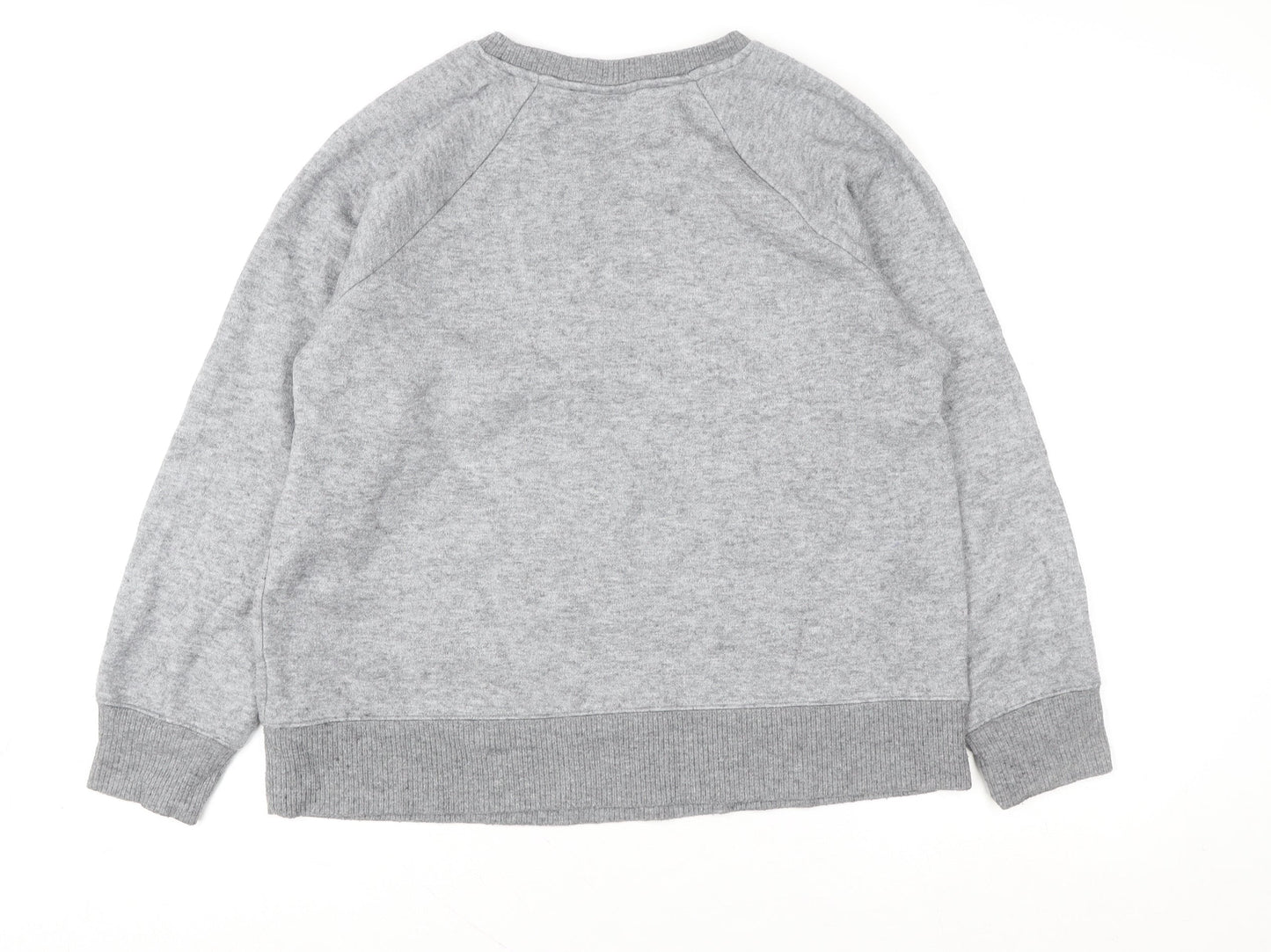 Next Grey Knit Crew Neck Pullover Sweatshirt Unisex Adults Size 14