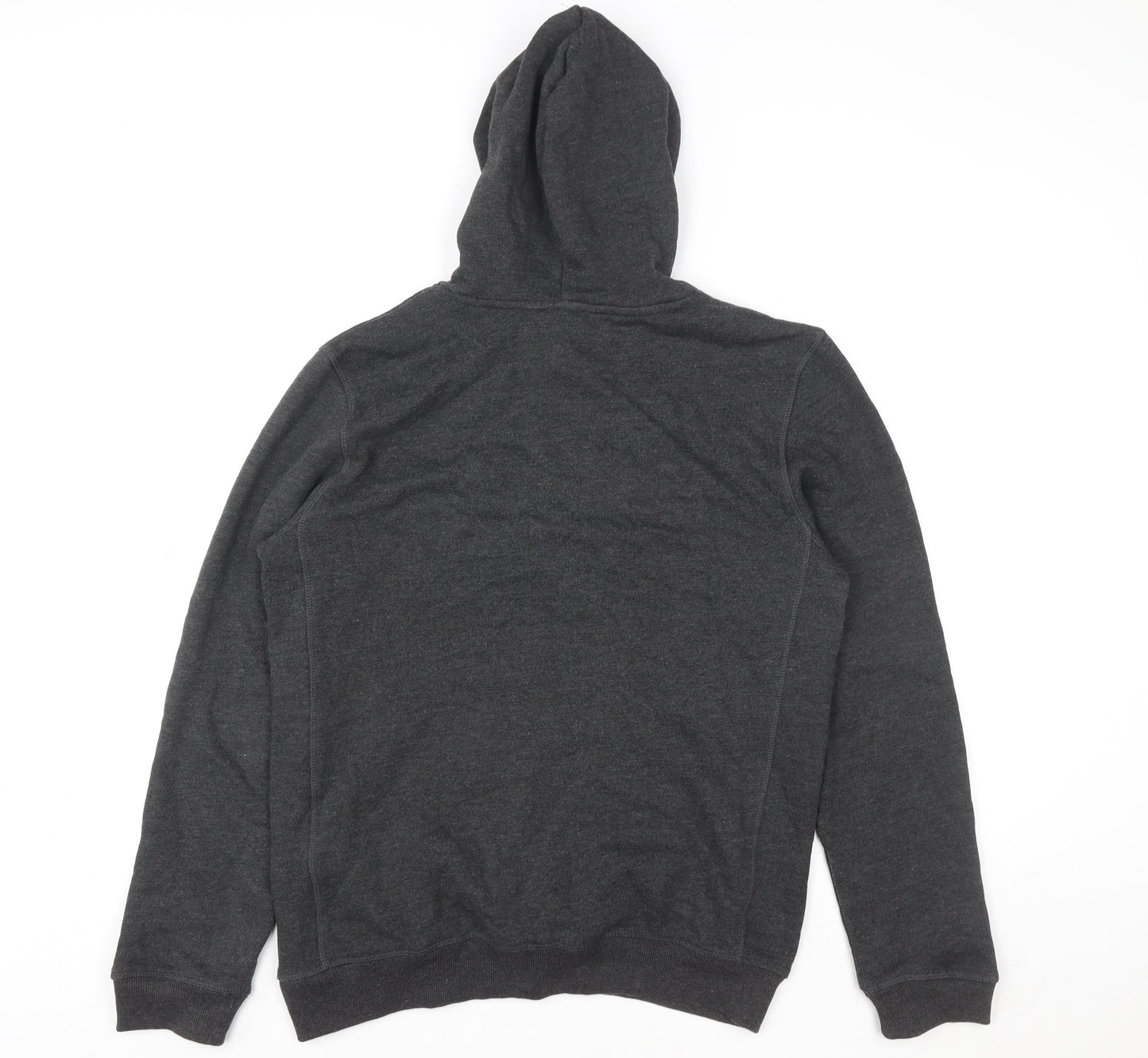 Next Men's Grey Pullover Hoodie Size M Regular Fit Cotton Blend