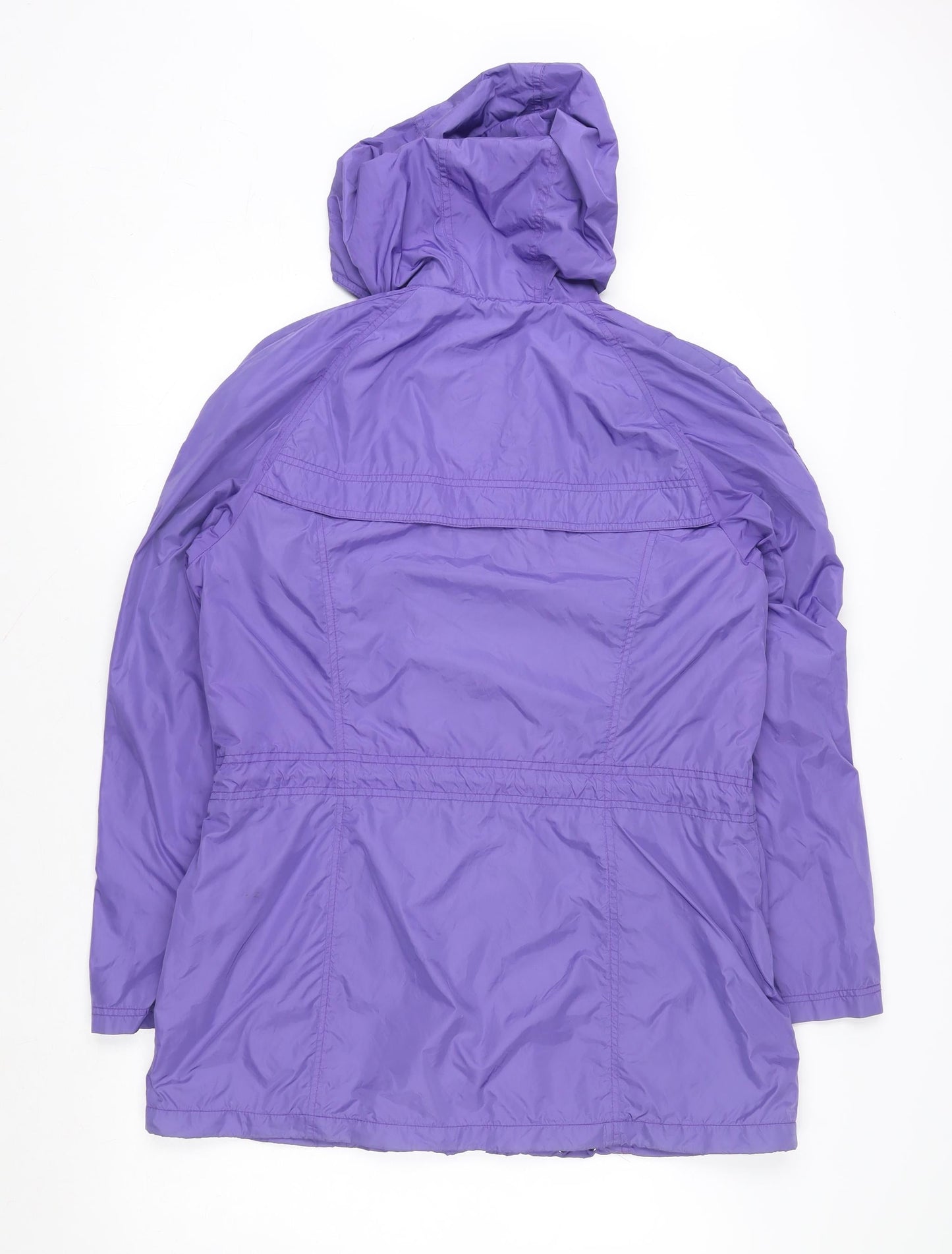 Steilmann Women's Purple Hooded Anorak Jacket Size S Polyester Blend