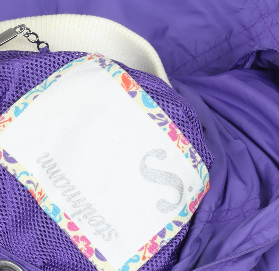 Steilmann Women's Purple Hooded Anorak Jacket Size S Polyester Blend