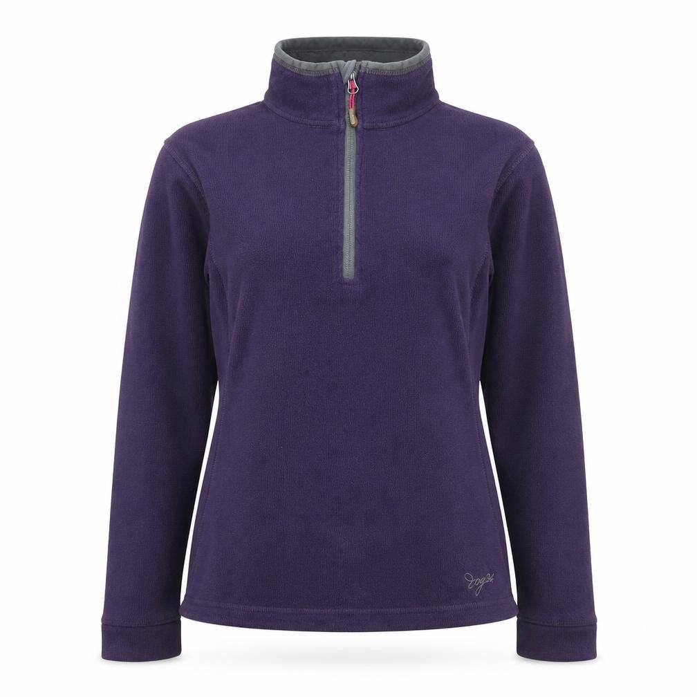 TOG24 Women Purple 1/2 Zip Fleece Pullover Size 12-14