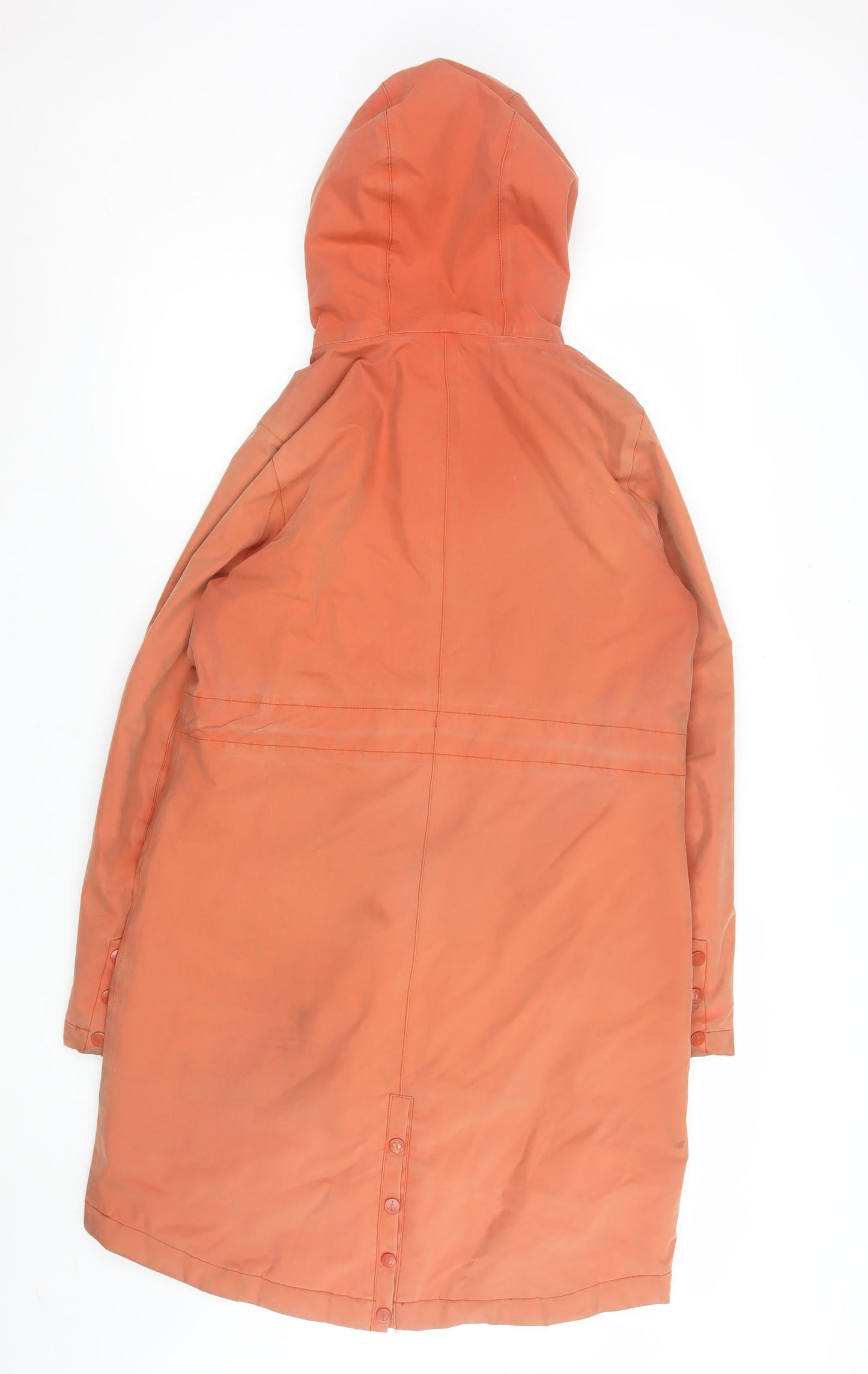 Womens UK Size 8 Regular Seasalt Cornwall Orange Cotton Blend Blend Coat