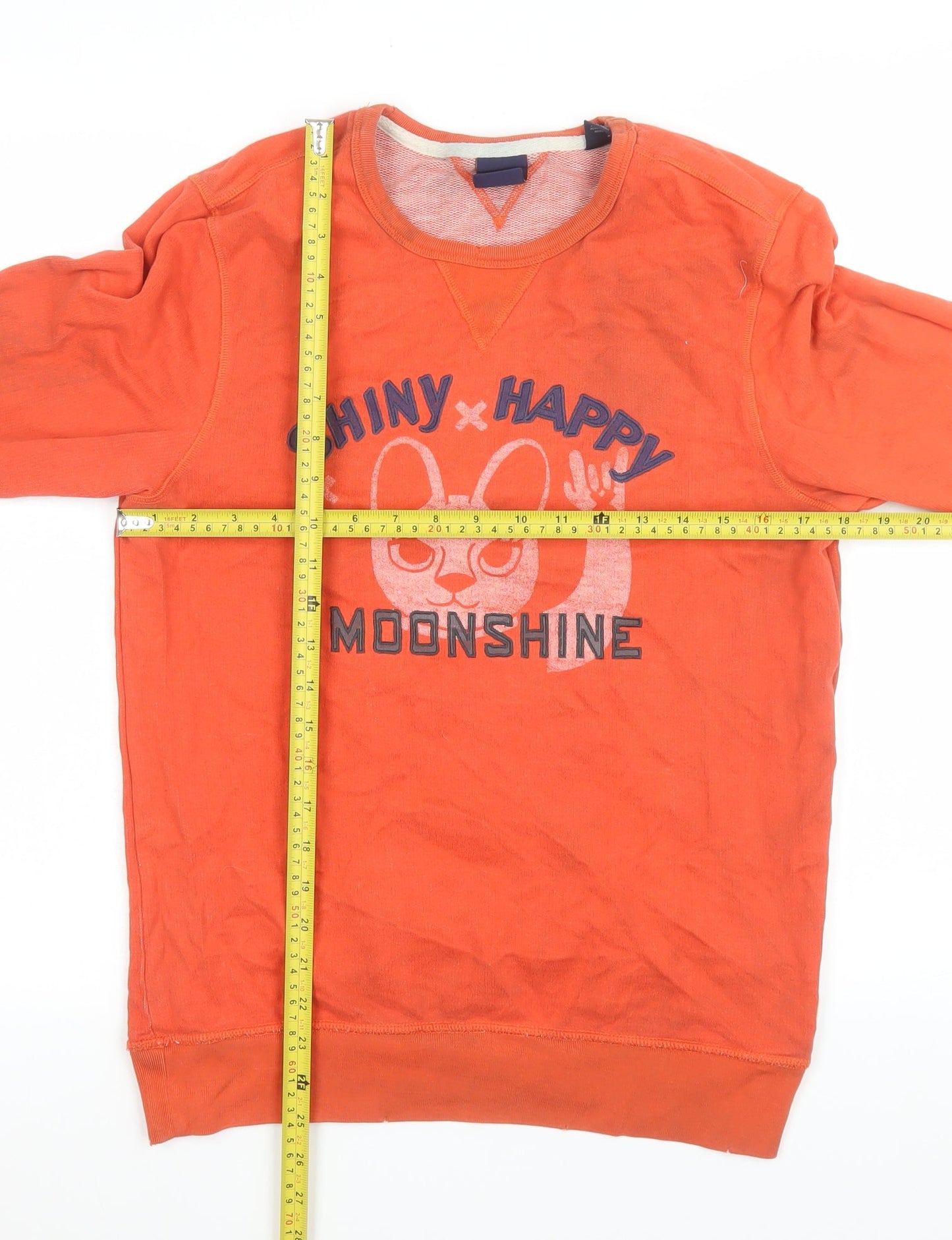 Scotch & Soda Womens Orange Cotton Pullover Sweatshirt Size S