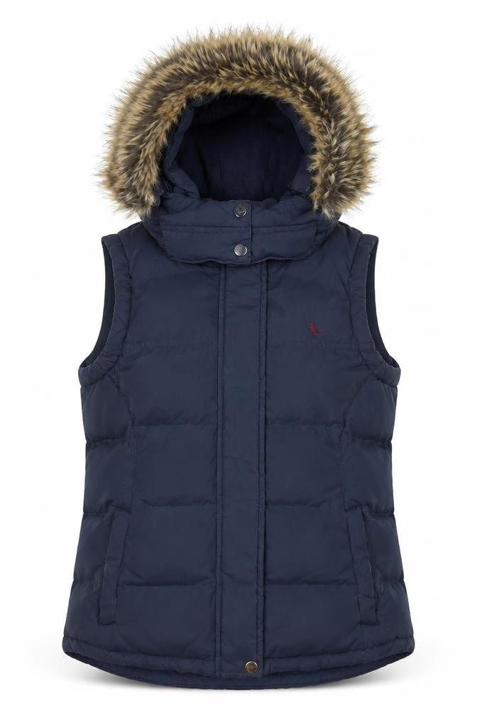 Womens UK Size 6 Regular Jack Wills Blue Polyester Waistcoat