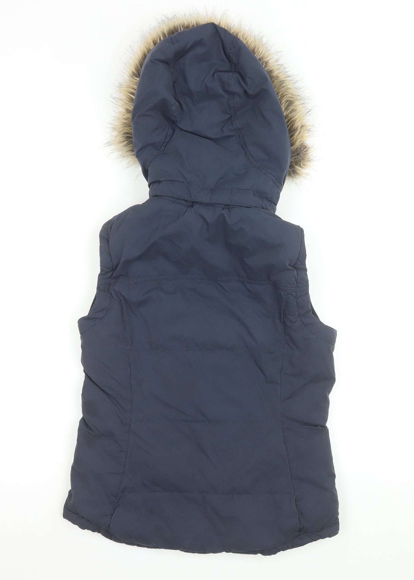 Womens UK Size 6 Regular Jack Wills Blue Polyester Waistcoat