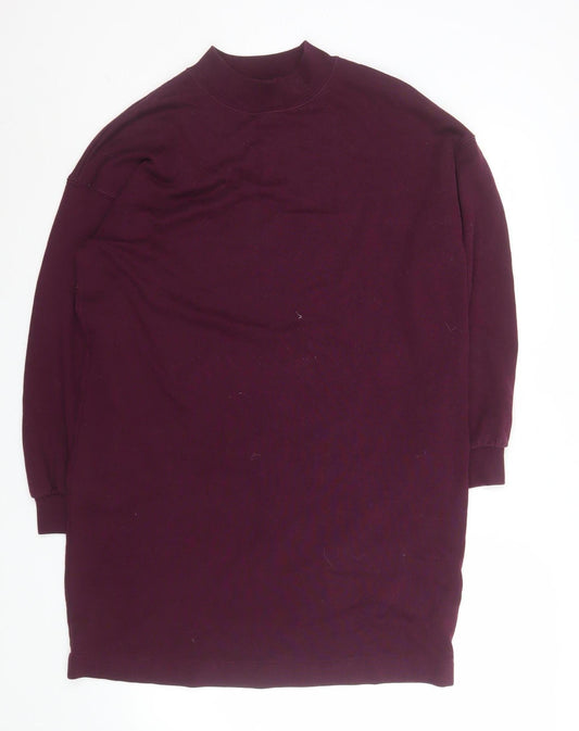 GAP Men's Purple Long Sleeve Crew Neck Cotton Blend T-Shirt Size M