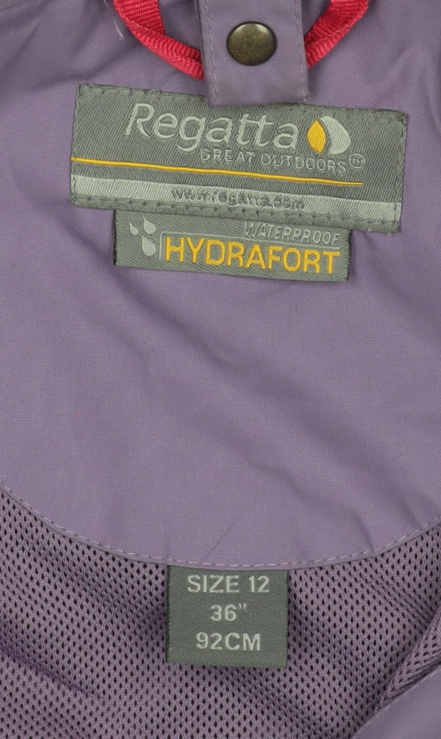 Womens UK Size 12 Regular Regatta Purple Polyester Blend Jacket
