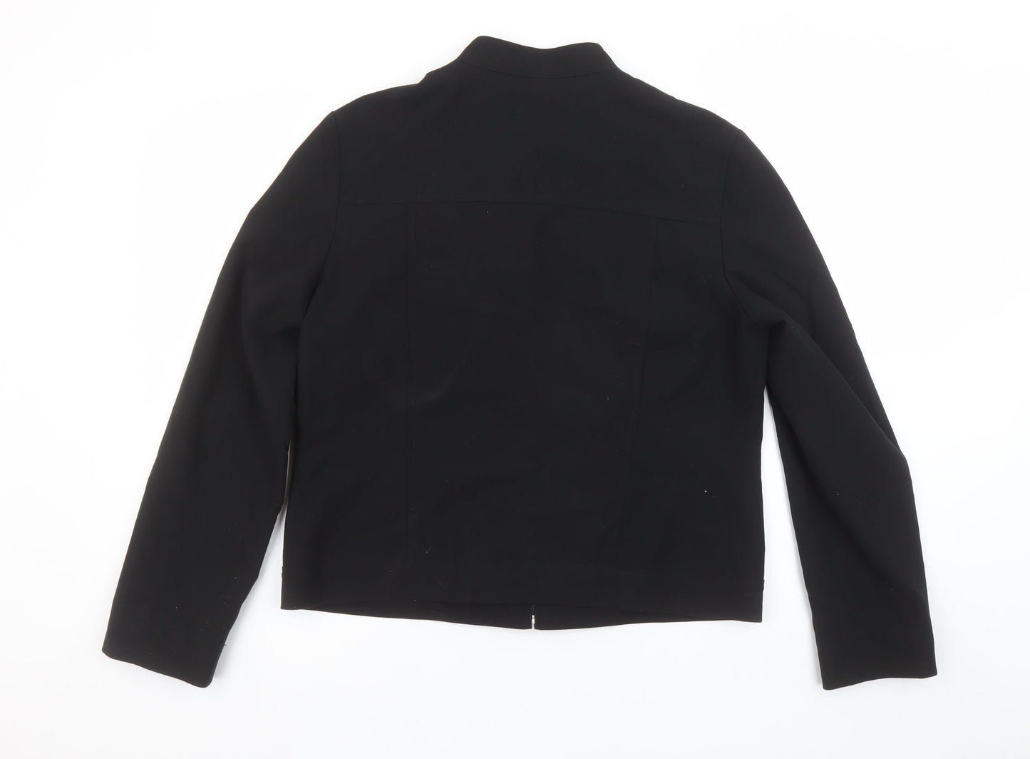 Marks and Spencer Women’s Black Size 14 Classic Zip Jacket