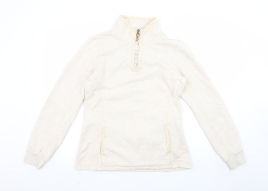 Womens UK 8 Regular Fat Face Beige Pullover Sweatshirt