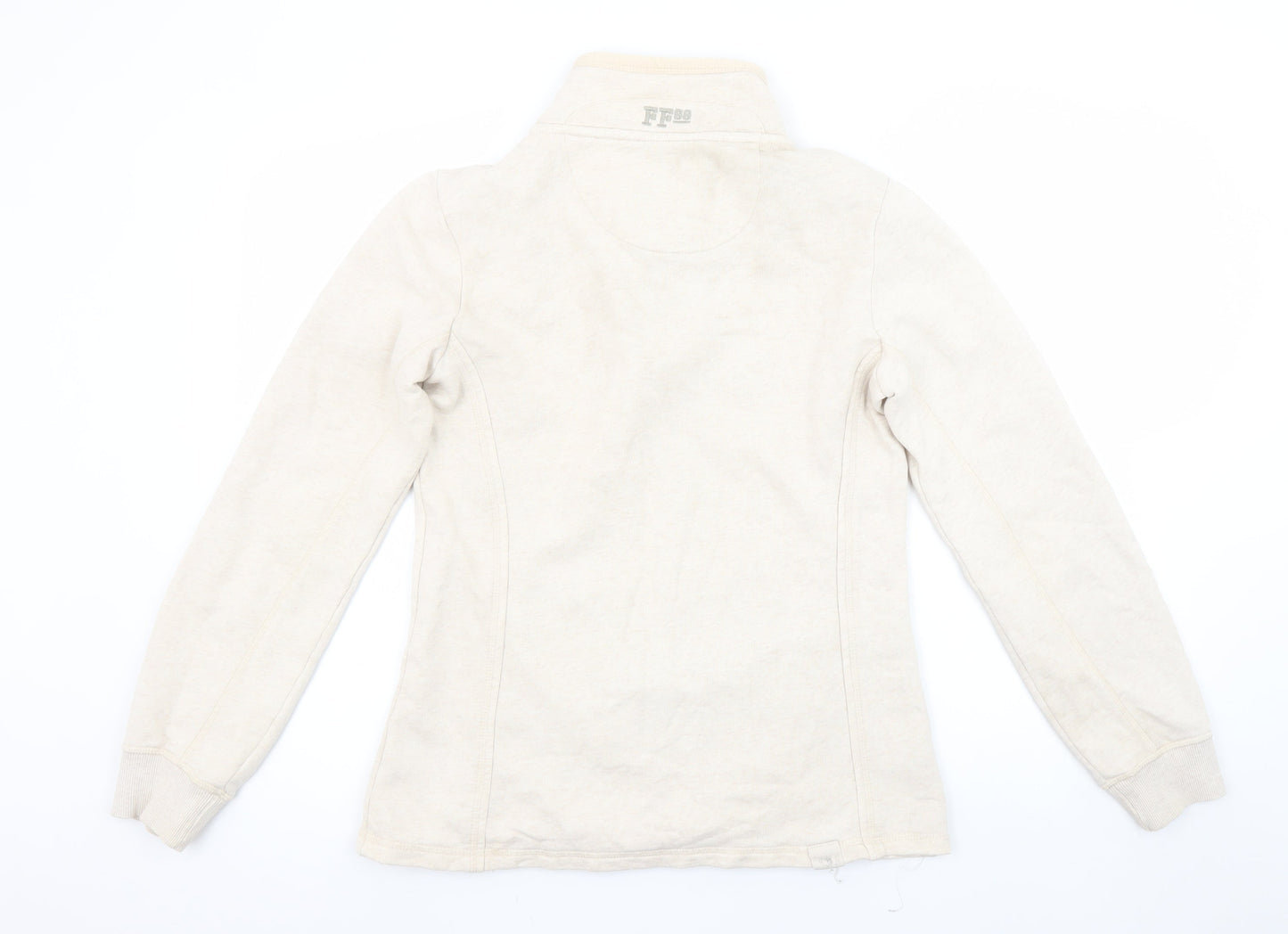Womens UK 8 Regular Fat Face Beige Pullover Sweatshirt