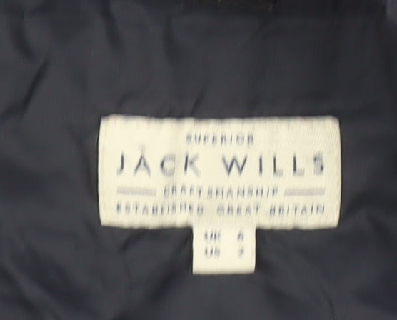 Womens UK Size 8 Regular Jack Wills Blue Polyamide Jacket