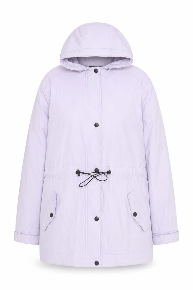 Next Women's Lilac Waterproof Hooded Parka Jacket Size 12