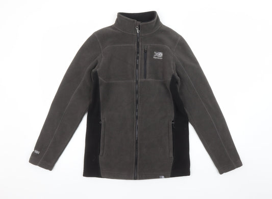 Karrimor Boys Grey 13 Years Fleece Jacket Full Zip Outdoor 300 Weight