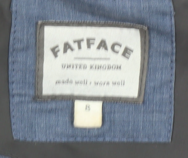 Womens UK Size S Regular FatFace Grey Cotton Blend Jacket