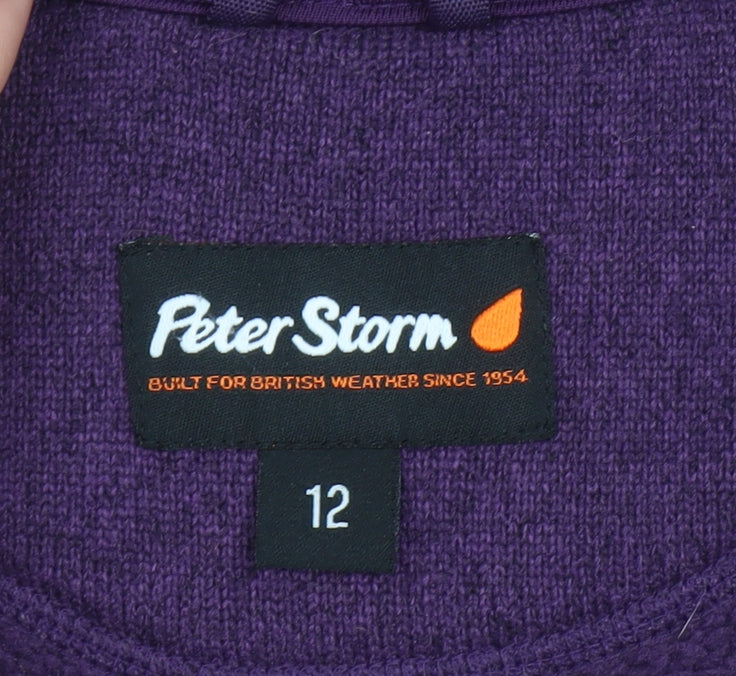 Womens UK Size 12 Regular Peter Storm Purple Polyester Jacket