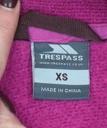 Womens UK XS Regular Trespass Pink Pullover Sweatshirt