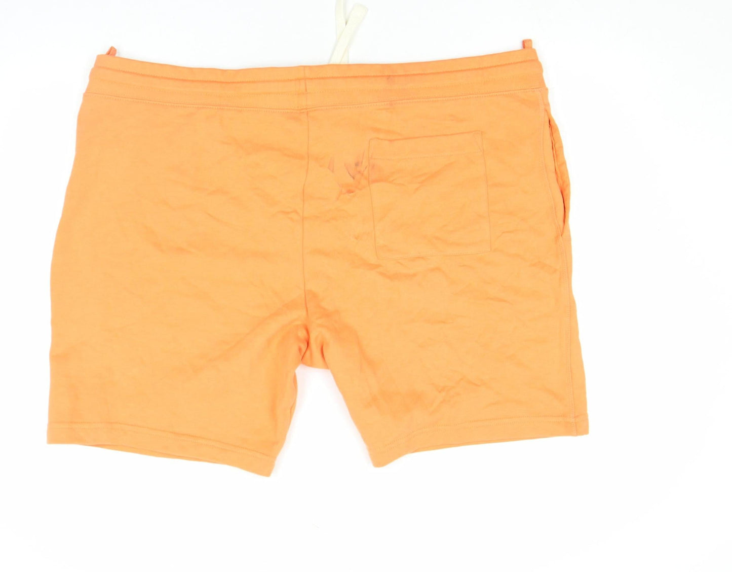 Marks and Spencer Men's Orange 3XL Jersey Sweat Shorts with Drawstring