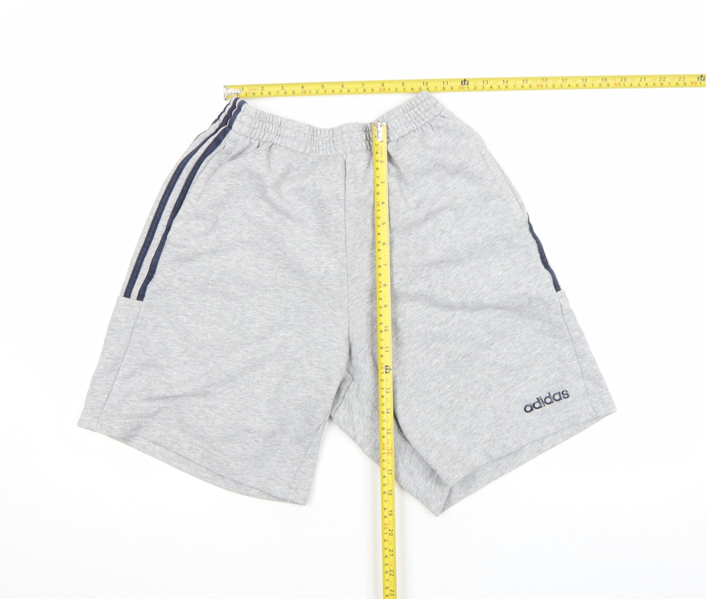 Adidas Men's Grey Sweat Shorts M Elastic Waist Casual Sportswear