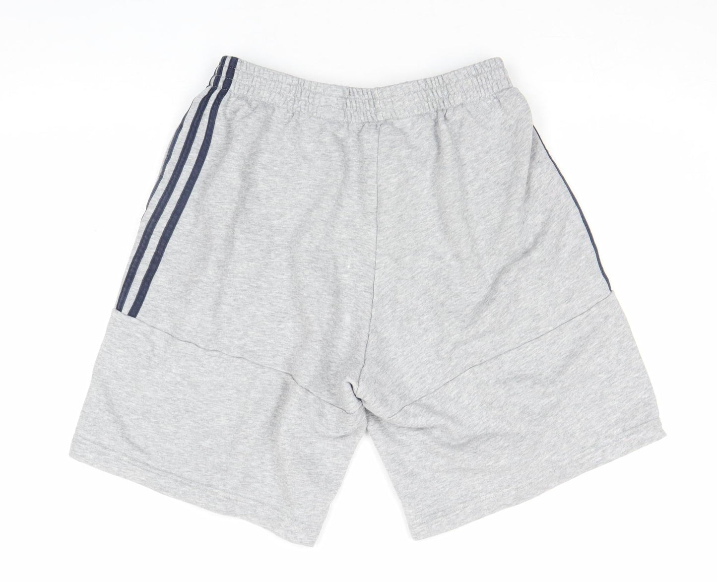 Adidas Men's Grey Sweat Shorts M Elastic Waist Casual Sportswear