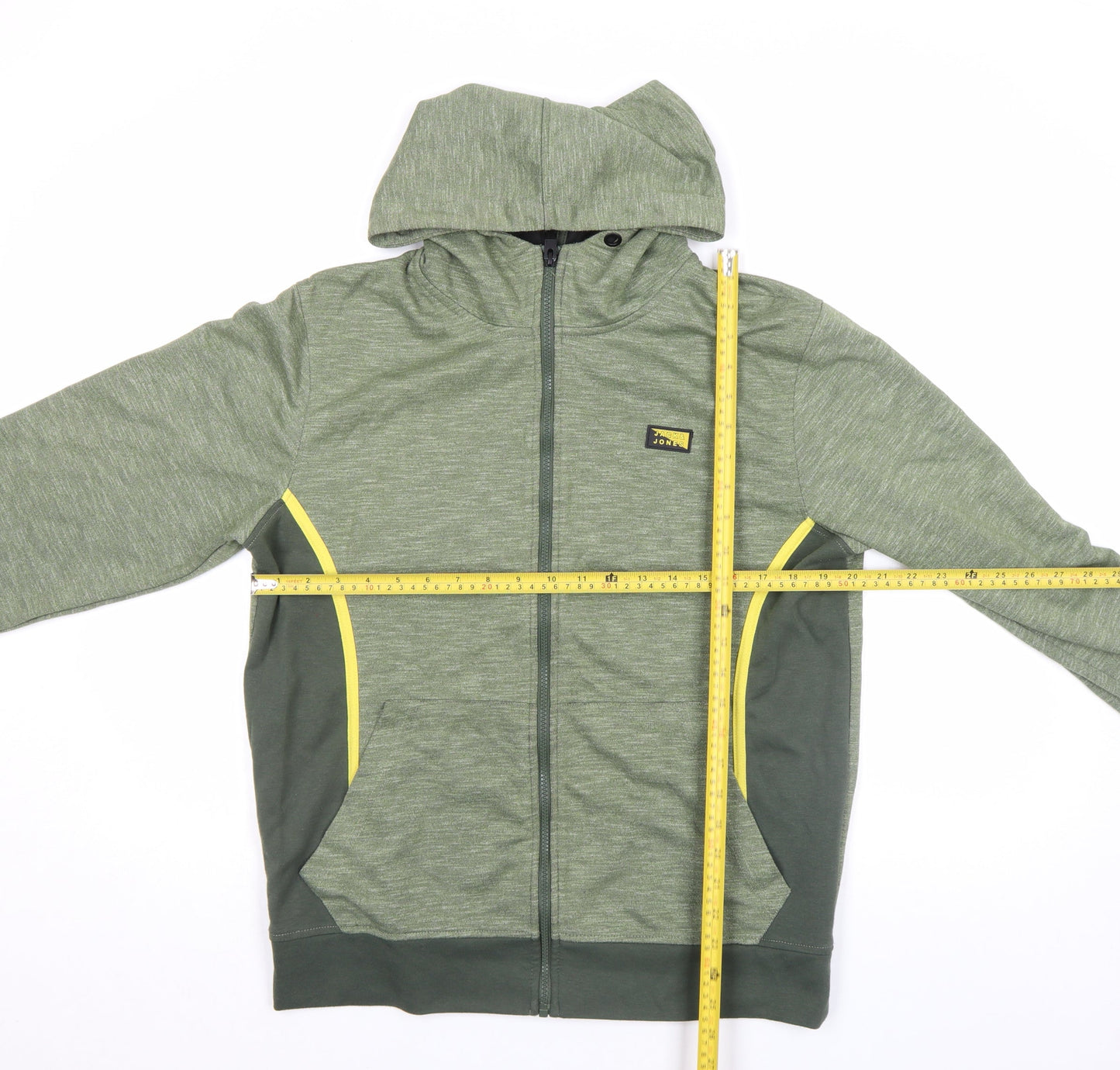 Jack & Jones Mens Green L Track Jacket Hooded Full Zip Activewear