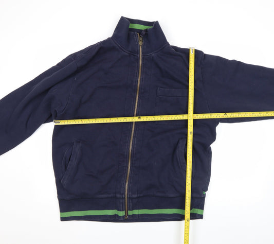 Boden Men's Navy Cotton Track Jacket L Full Zip Casual Lightweight