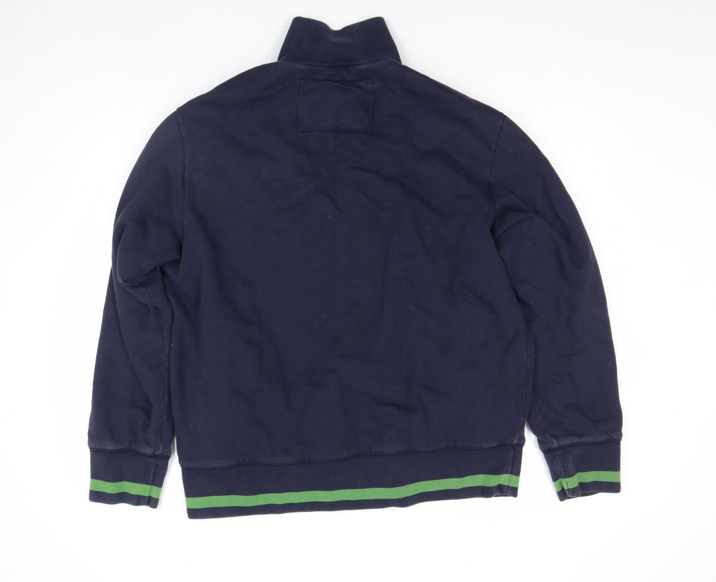 Boden Men's Navy Cotton Track Jacket L Full Zip Casual Lightweight