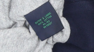 Boden Men's Navy Cotton Track Jacket L Full Zip Casual Lightweight