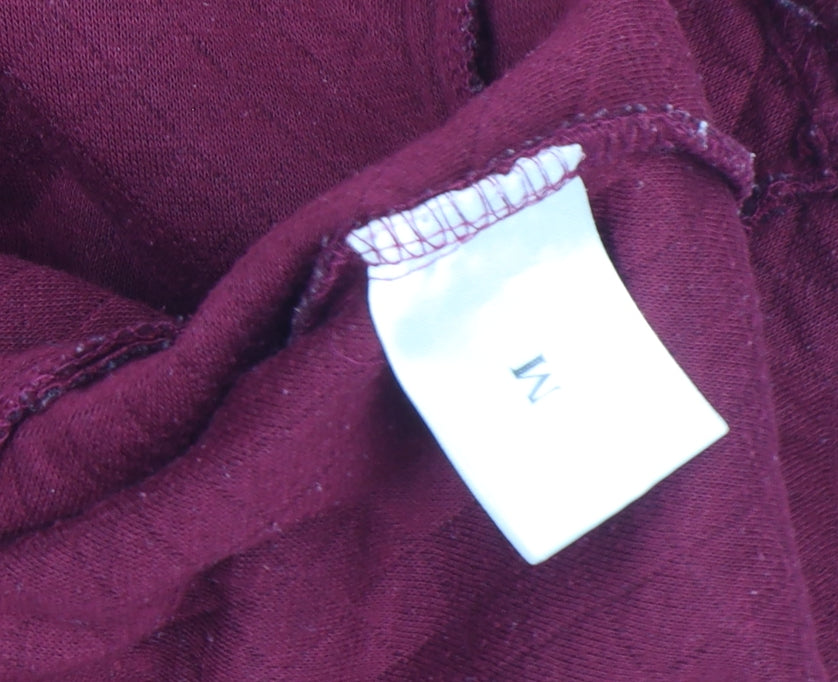 Bonmarché Women's Red Quilted Full Zip Jacket Size M