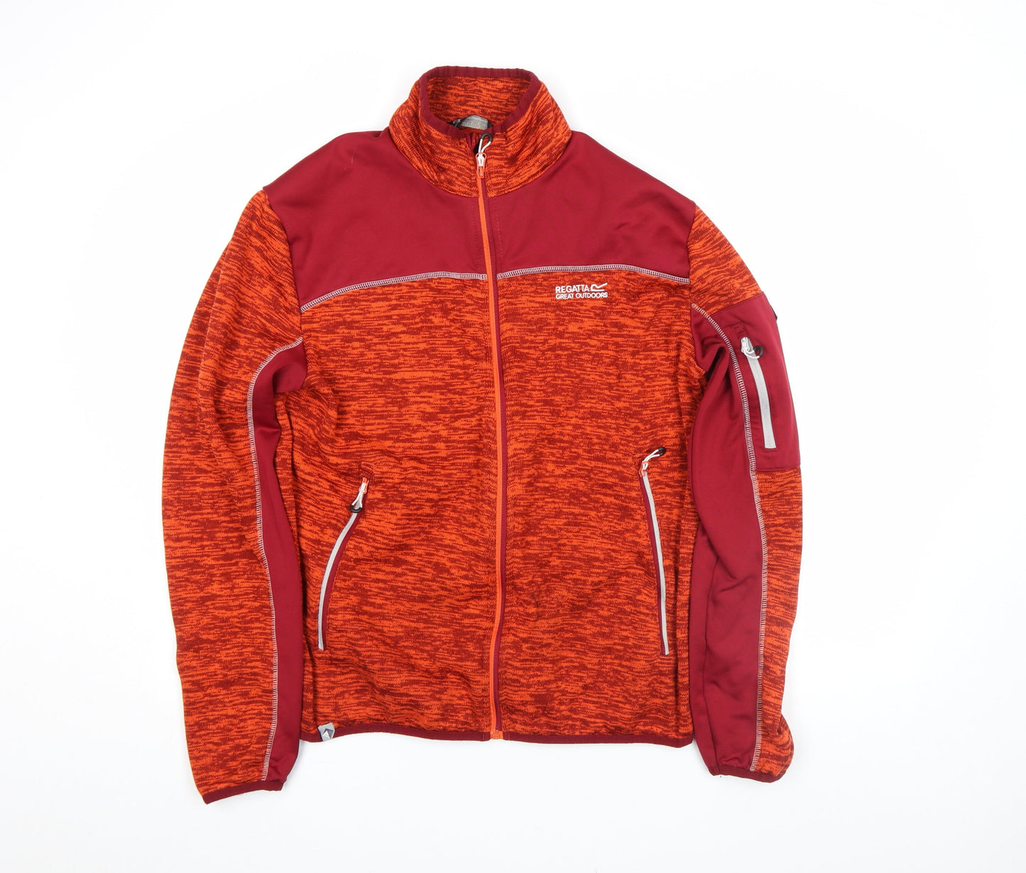 Regatta Mens Red Full Zip Fleece Jacket Size L Outdoor Activewear