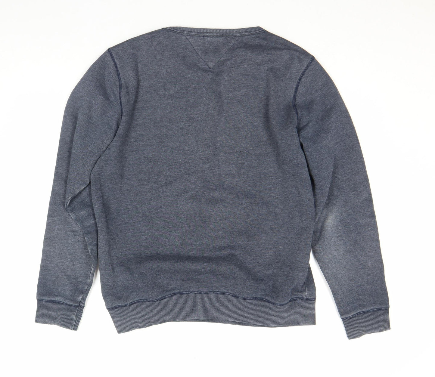 Hilfiger Denim Men's Blue L Crew Neck Sweatshirt Classic Pullover