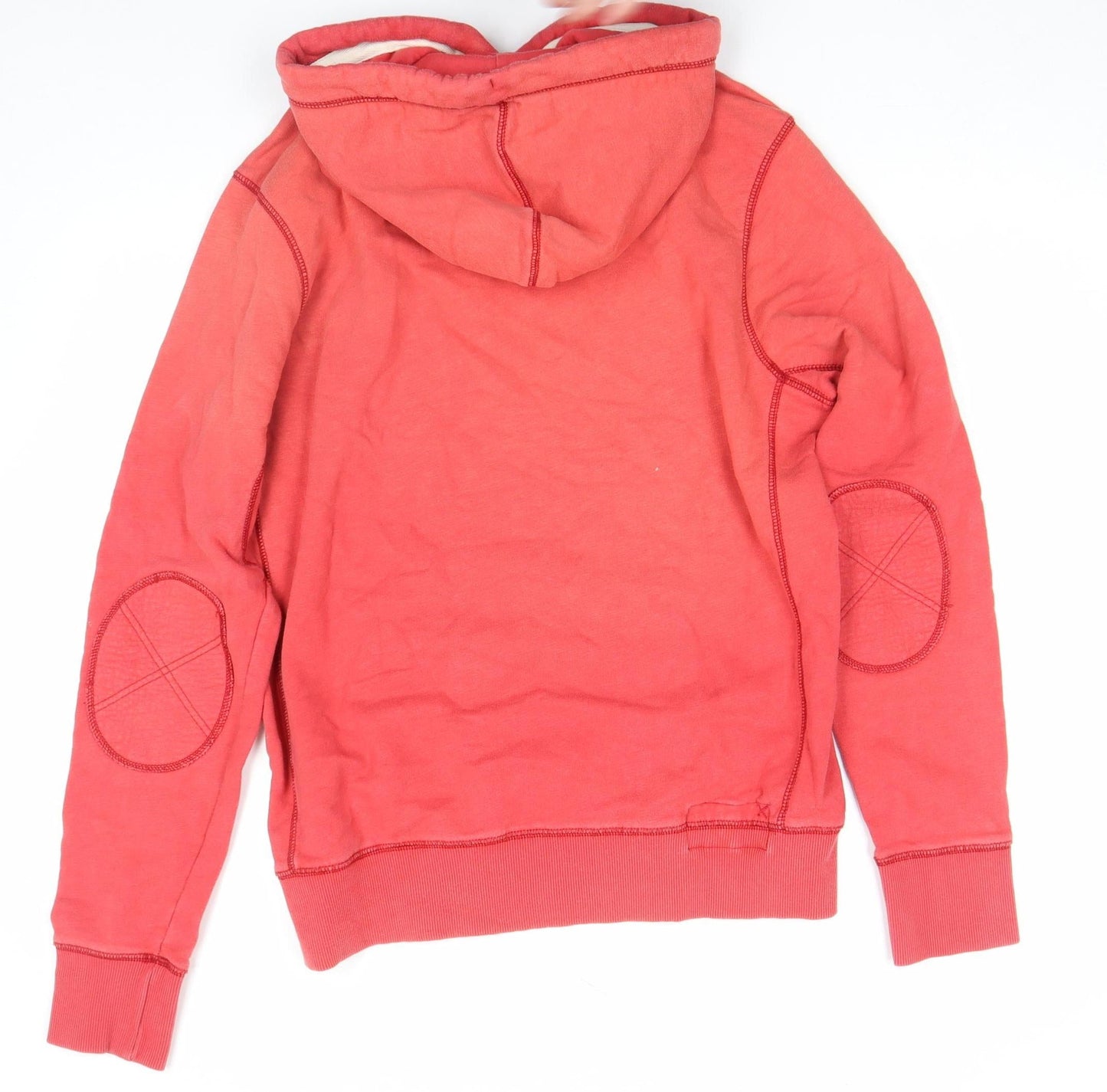 Mens UK M Regular Fat Face Red Pullover Hoodie