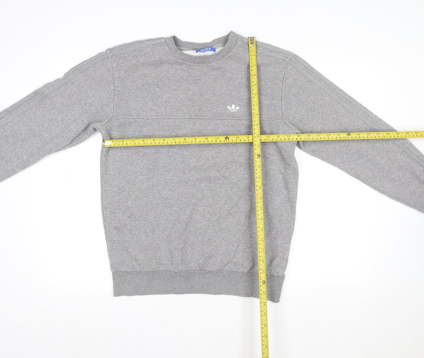 Mens UK M Regular adidas Grey Pullover Sweatshirt